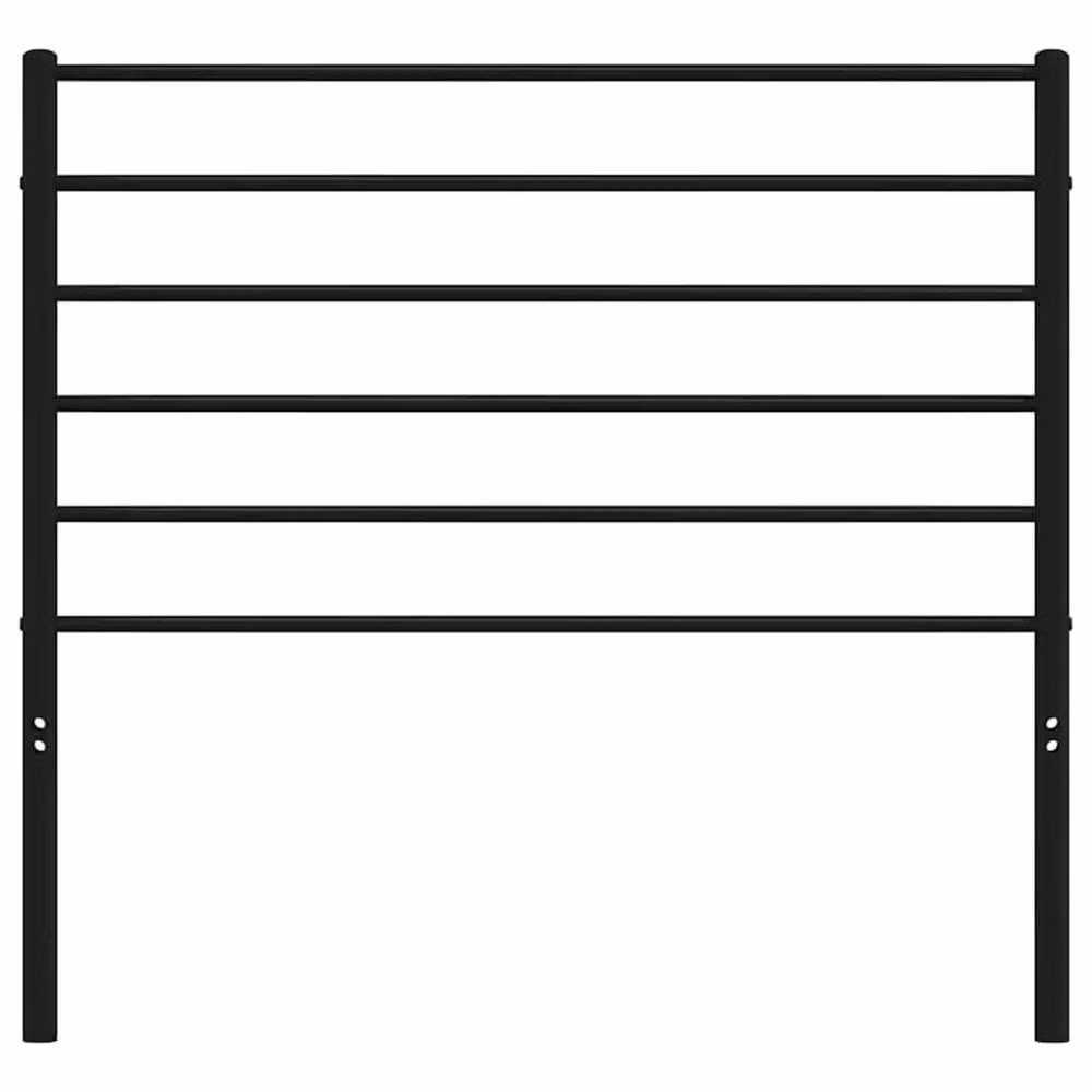 Berkfield Home Black Metal Headboard – 3