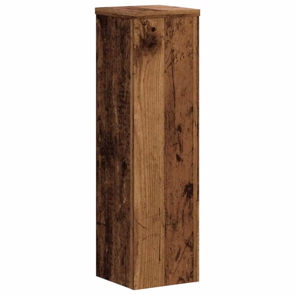Berkfield Home Set of 2 Rustic Brown Engineered Wood Plant Stands, W/D/H: 17 x 17 x 60 cm – 4
