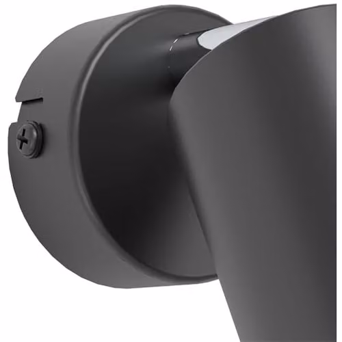 Loops Black Modern Cylinder Ceiling Spotlight Pack of 2, Dimmable GU10 LED Metal Fixture – 3