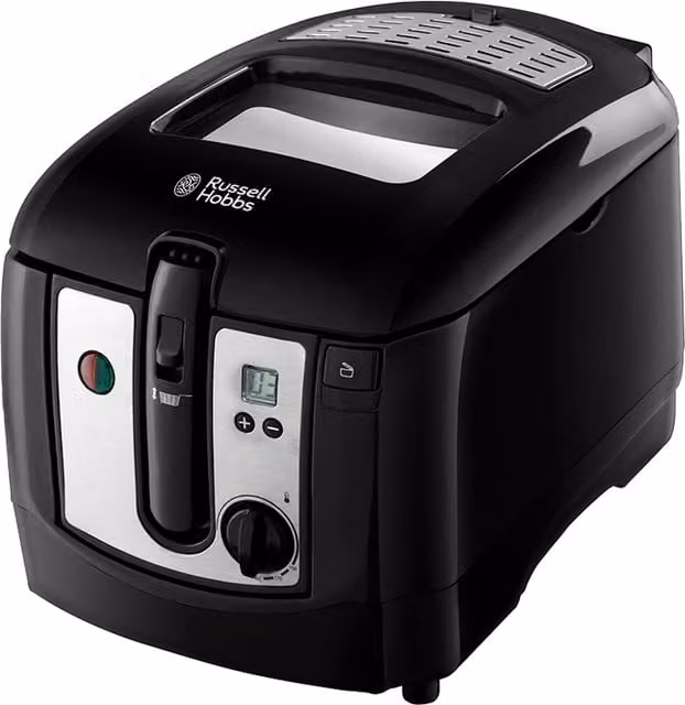 Russell Hobbs 3.3L Digital Deep Fryer in Black Stainless Steel with Digital Display and Timer