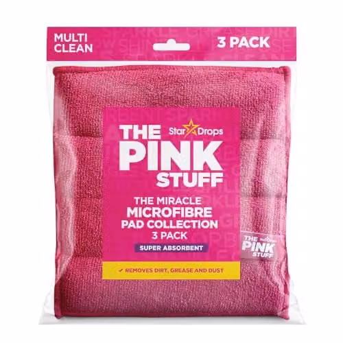 Stardrops The Pink Stuff Miracle Microfibre Pad Collection, Pink