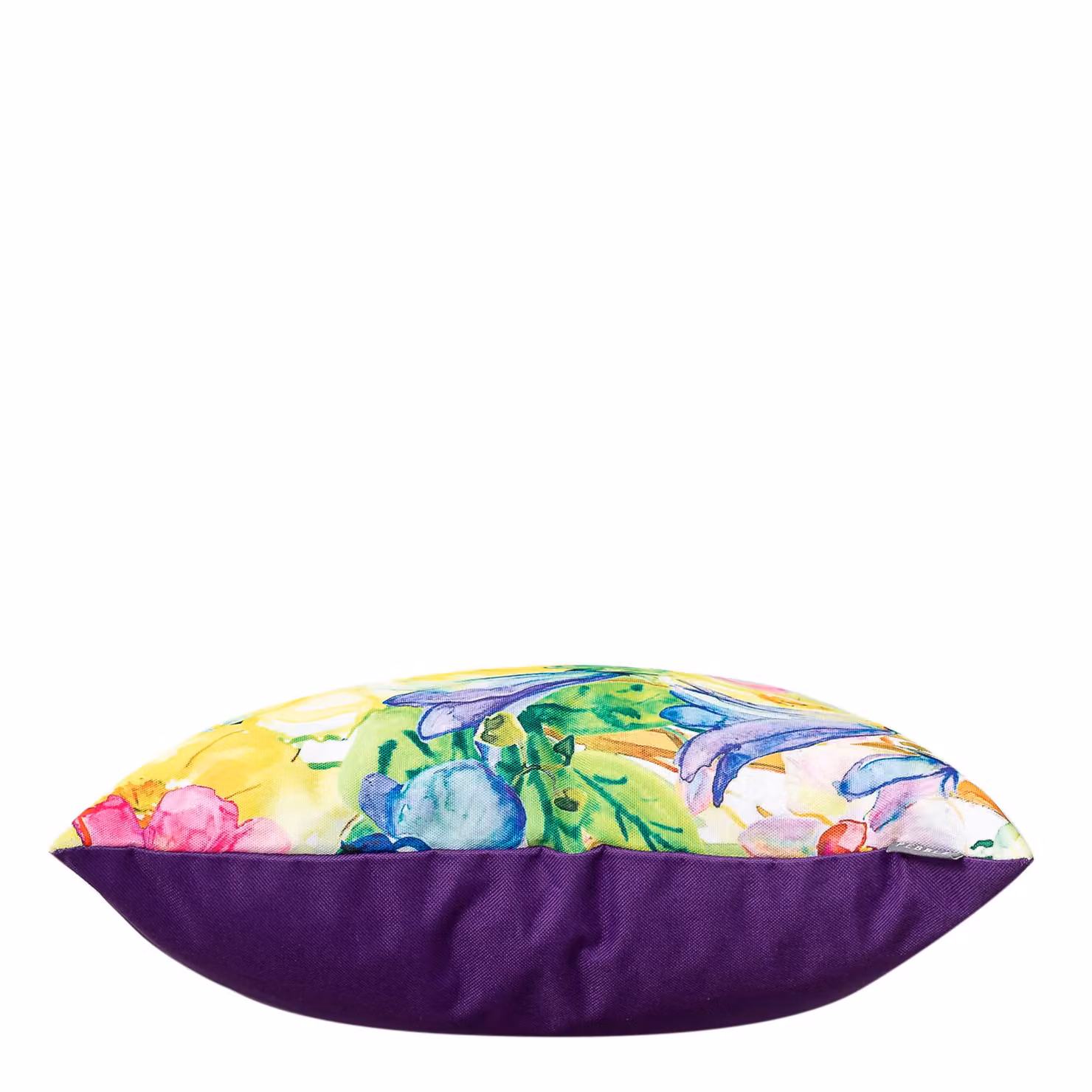 ICON Papaya Fruit Print Waterproof Indoor and Outdoor Cushion, Orange and Purple Multicolour – 3