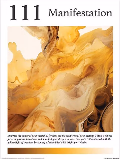 Ada Ingram Angel 111 Abstract Typography Paper Poster in Dark Brown