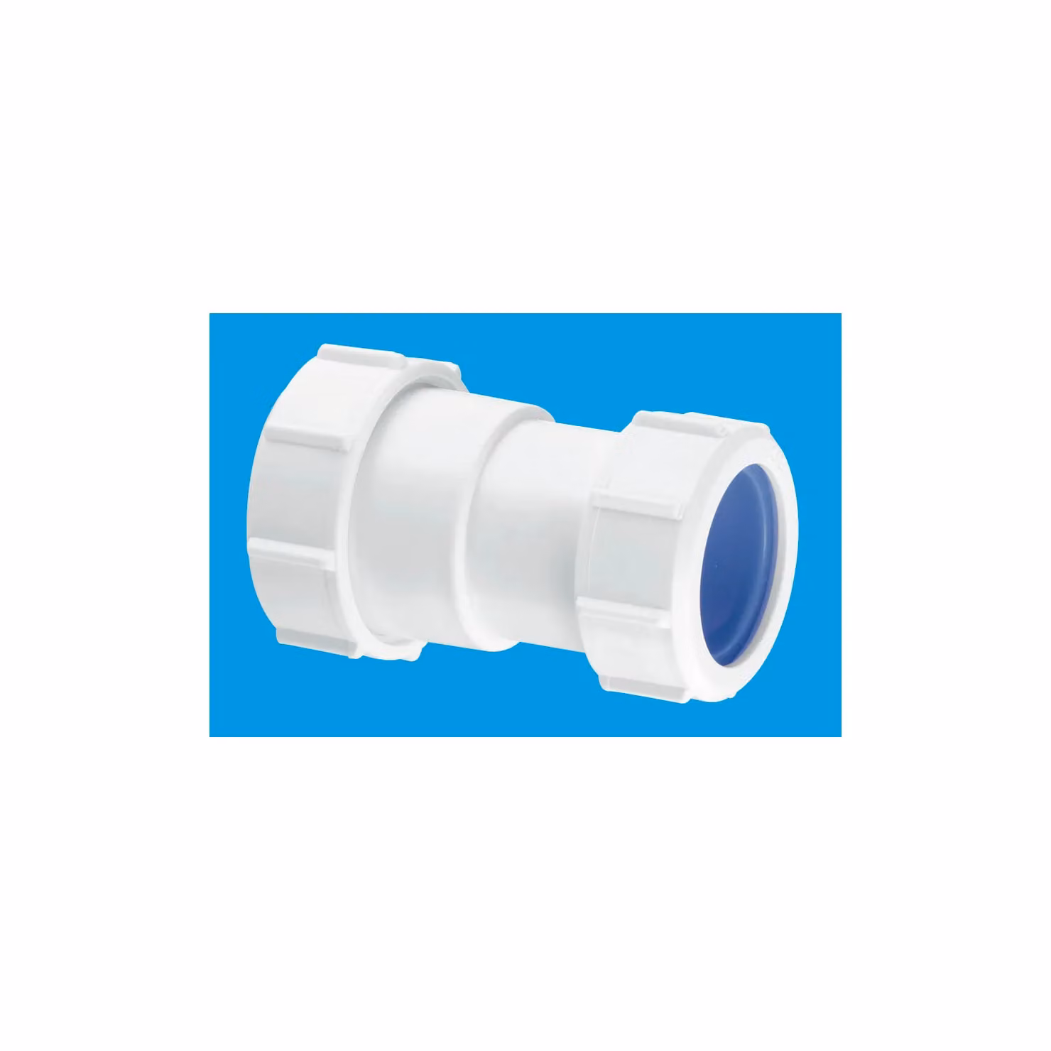 McAlpine Multifit Continental Coupling 2 inch x 50mm in White – 2