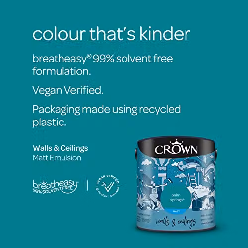 Crown Petrol Matt Emulsion Paint 2.5l – 2