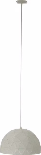 Orsina Small White Dome Pendant Light by Fifty Five South, Metal Scandinavian Style Suspended Lighting