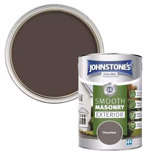 Johnstone's Exterior Smooth Masonry Paint, Brown, 5L