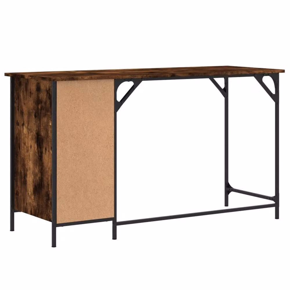 Berkfield Home Computer Desk in Smoked Oak Brown, W/D/H: 131 x 48 x 75 cm – 4