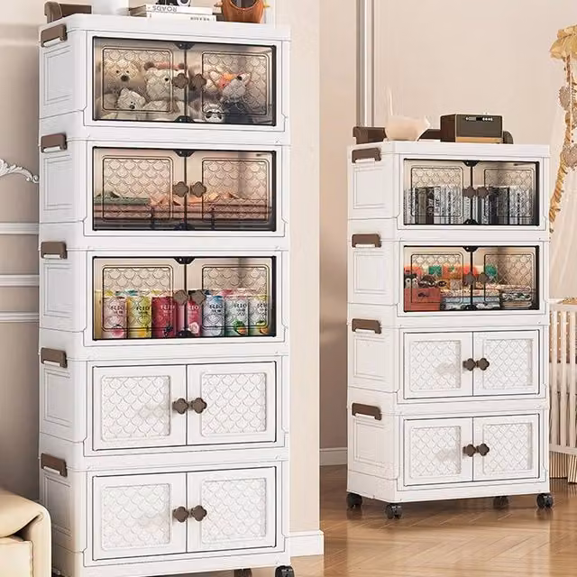 EONLION Waterproof Bathroom Storage Cabinet in White – 1