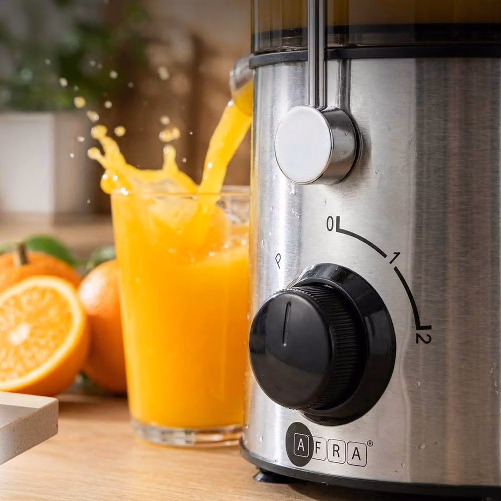 AFRA 400W Centrifugal Juicer with 2 Speeds and Pulse Function, 1L Capacity, Silver, W/D/H: 30 x 30 x 30 cm – 3