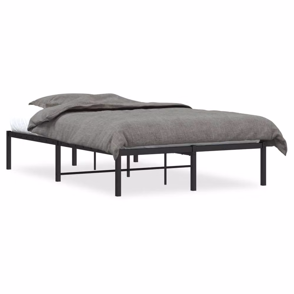 Berkfield Home Metal Bed Frame in Black, W/D/H: 120 x 200 cm – 2