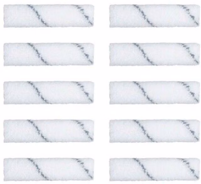 Harris Seriously Good Walls and Ceilings Short Pile Paint Roller Refill Sleeves for Water Based Paint, White, Pack of 10