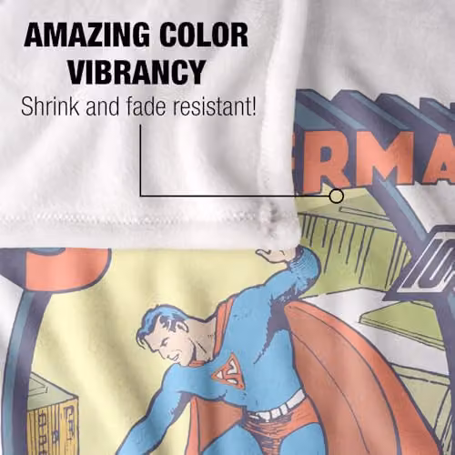 Warner Bros. Superman Silky Touch Super Soft Fleece Throw Blanket, W/D/H: 91 x 147 cm – 2