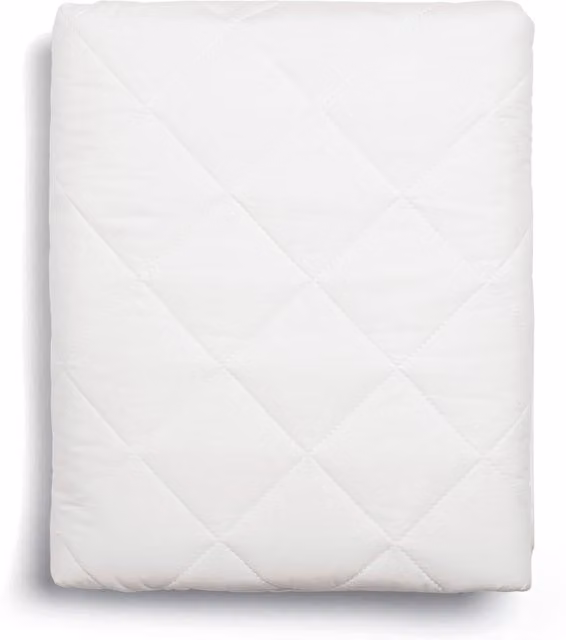 Mamas & Papas White Anti-Allergy Quilted Cotton Cot Mattress Protector
