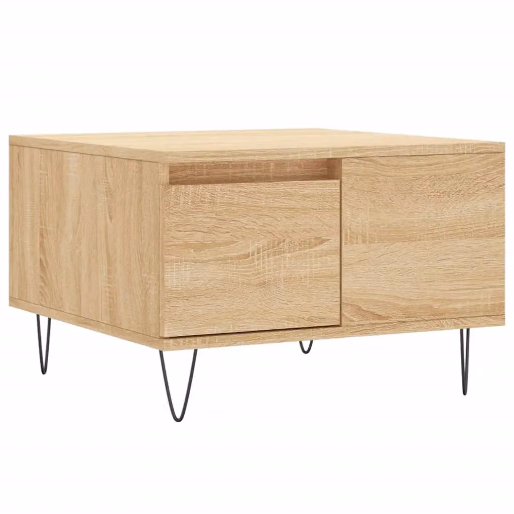 Berkfield Home Sonoma Oak Coffee Table in Brown, W: 55 cm, D: 55 cm, H: 36.5 cm – 2