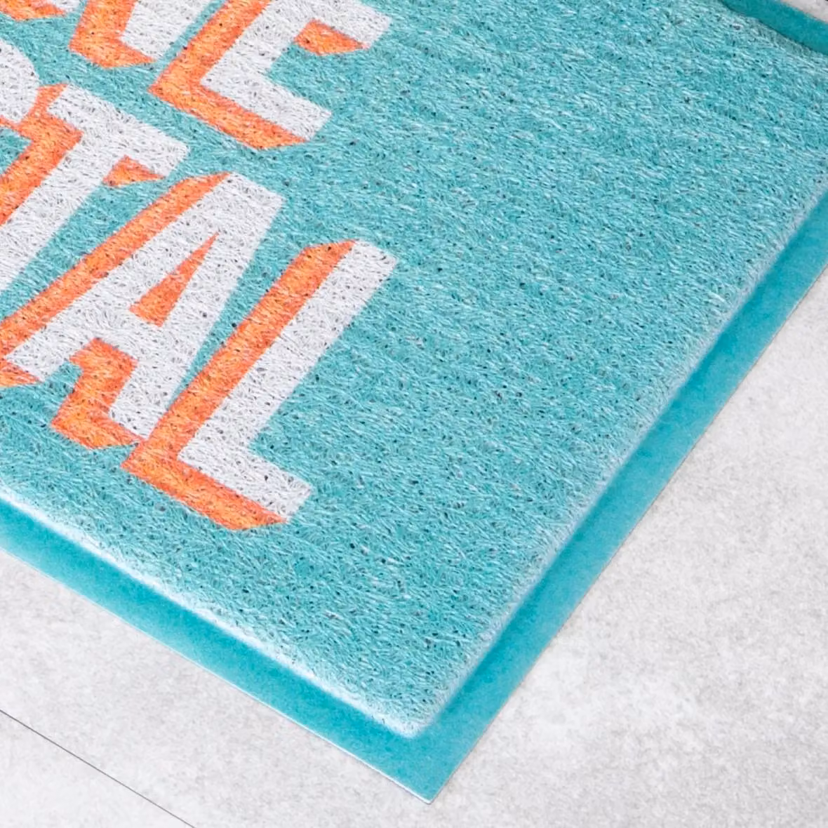 Artsy Mats Gone Coastal Doormat in Blue and Turquoise, W/D/H: 70 x 40 cm – 2