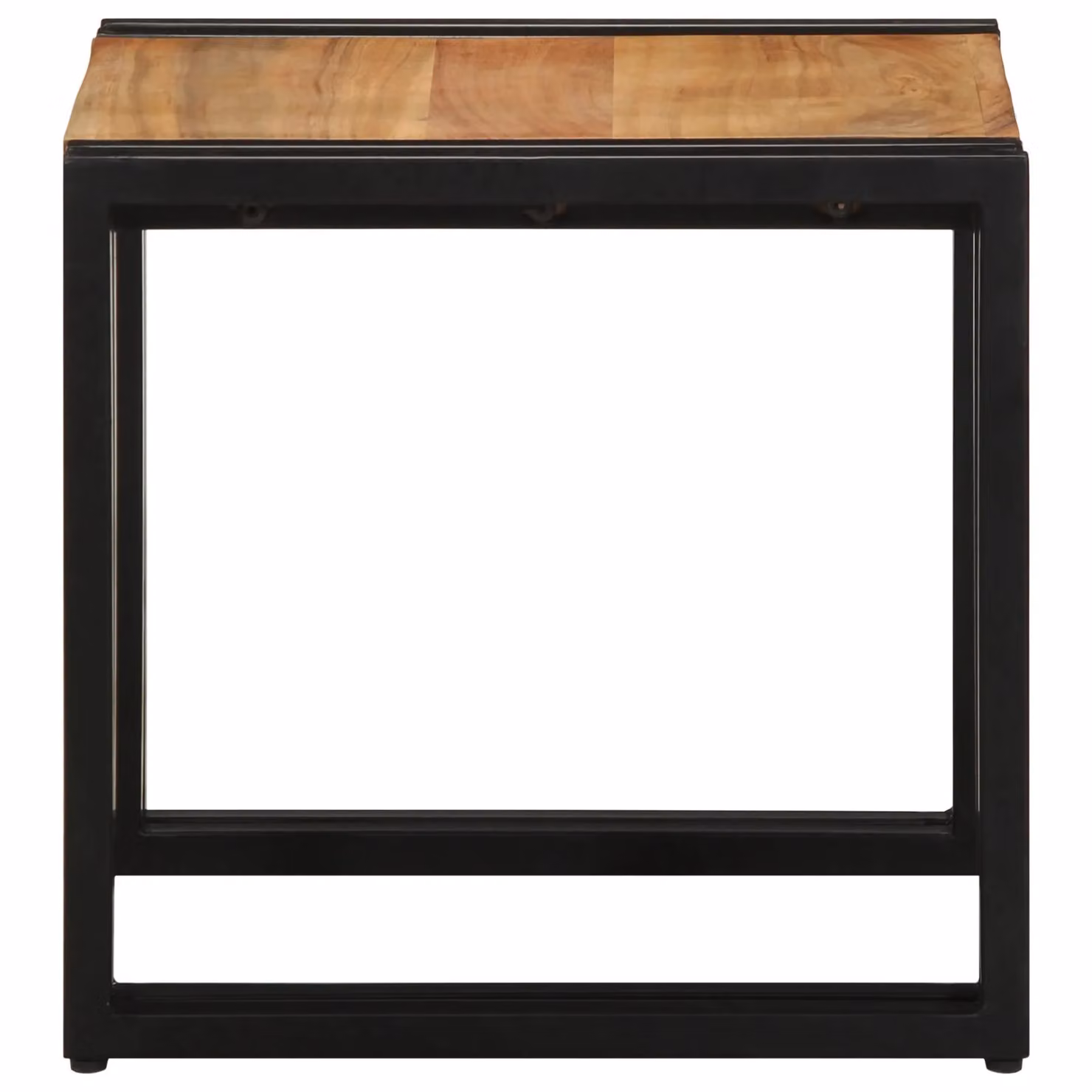 Berkfield Home Industrial Acacia Wood Coffee Table in Brown, W/D/H: 40 x 50 x 38 cm – 4