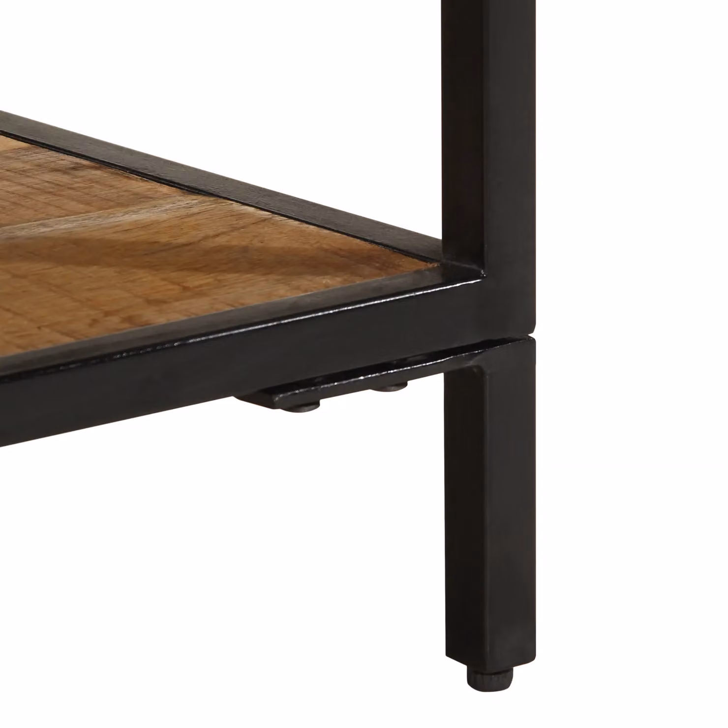 Berkfield Home Solid Mango Wood Bedside Cabinet in Brown and Black, W/D/H: 40 x 35 x 50 cm – 6