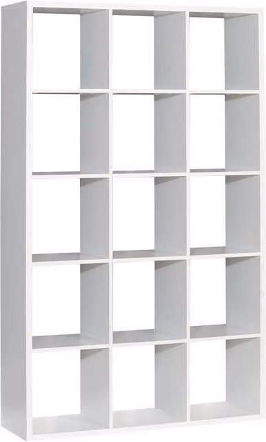 Furniture To Go Mauro 3x5 Cube Storage Unit in White – 1