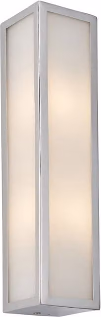 Loops Modern LED Bathroom Wall Light Fitting in Chrome with Transparent Glass Shades – 1