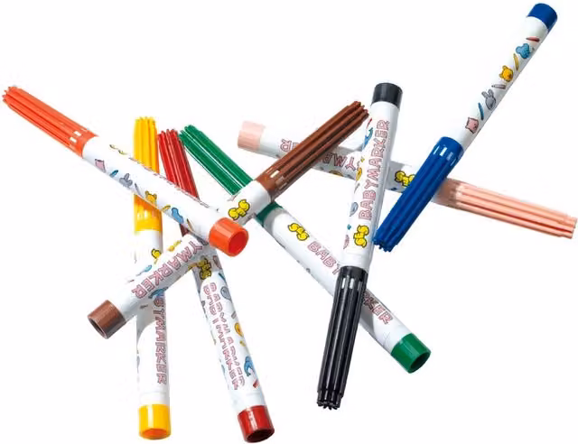 SES Sophie La Giraffe Baby Markers in Multicolour and White