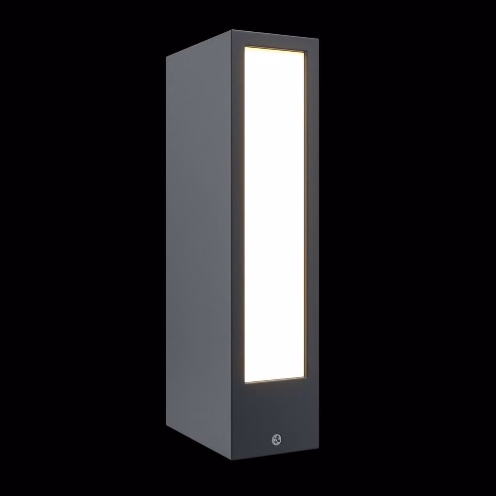Maytoni Hof LED Outdoor Bollard Light in Grey with 3000K Warm White Light and IP65 Rating – 2
