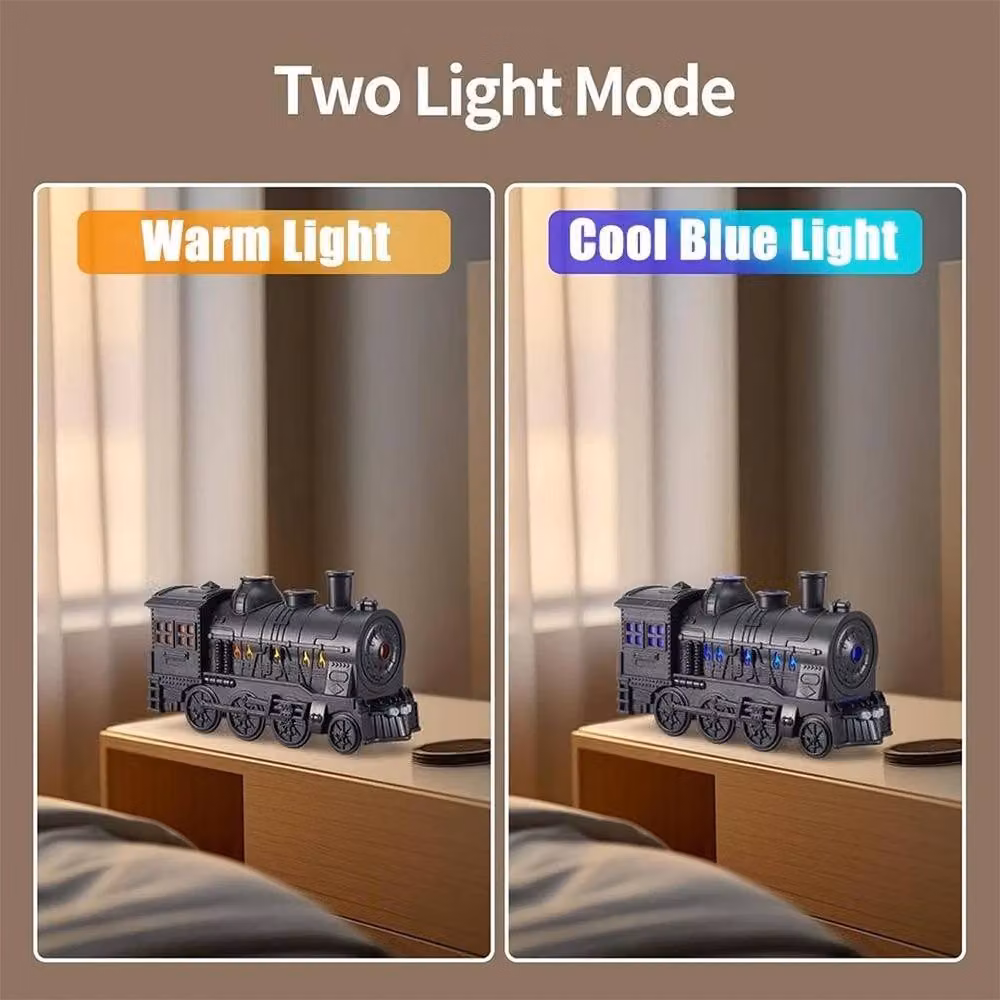 Hinsinc Train Aroma Diffuser and Humidifier with Night Light in Black, 300 ml – 5
