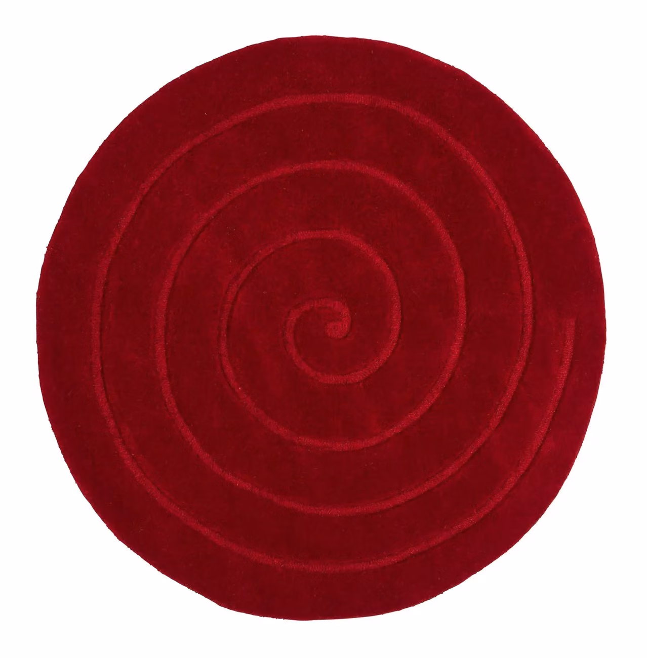 The Rug Shop UK Red Handmade Geometric Round Wool Rug, Diameter: 180 cm – 3