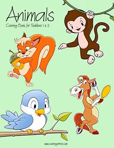Animals Coloring Book for Toddlers 1 & 2 by Createspace, Multicolour