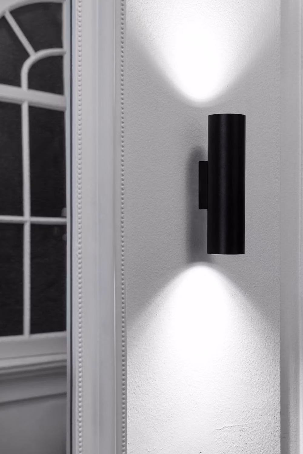 Netlighting Stan Up and Down Cylinder Wall Light in Black with 2x GU10 Sockets – 2
