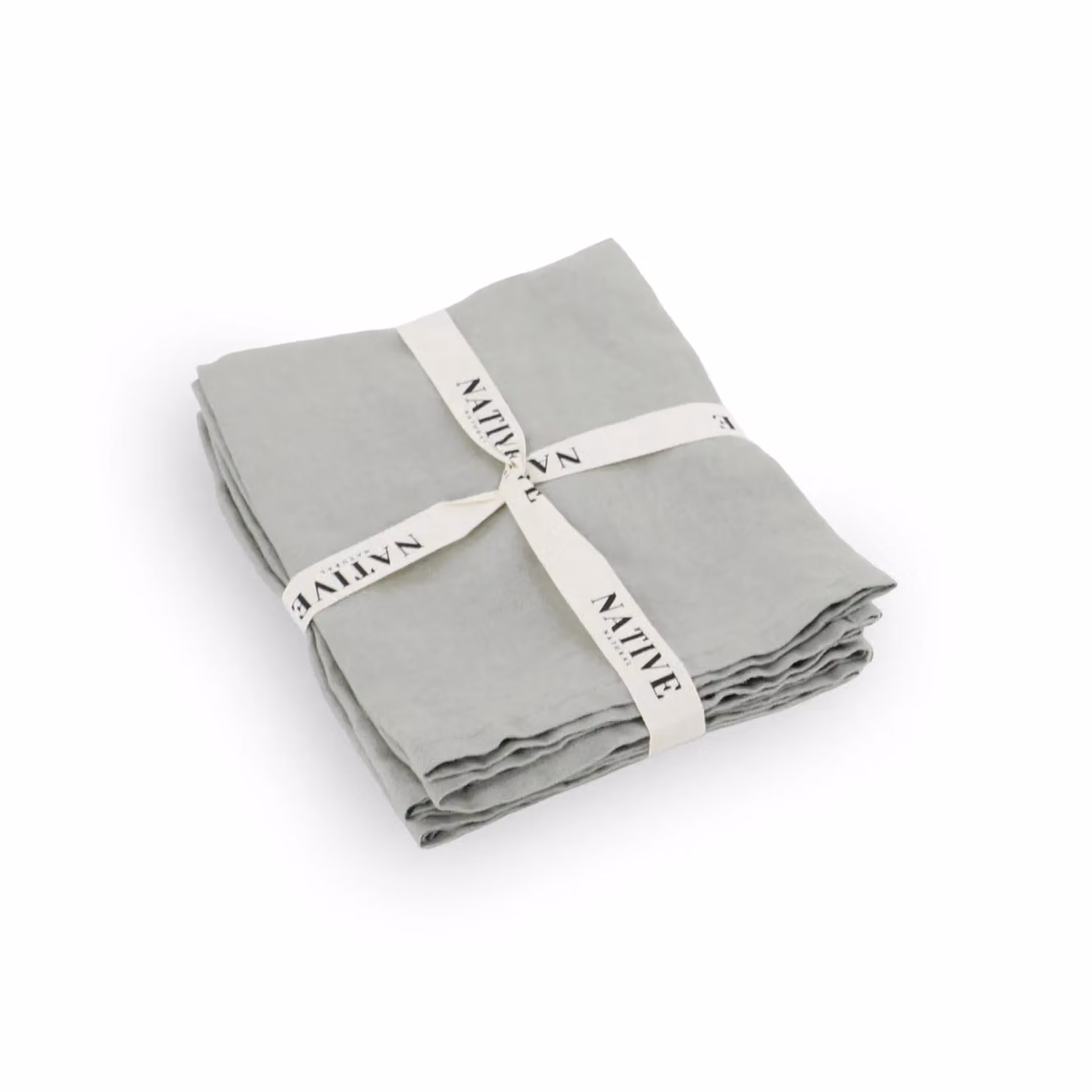 Native Natural Set of 4 Plain Linen Placemats in Beige, Sand and Grey – 2
