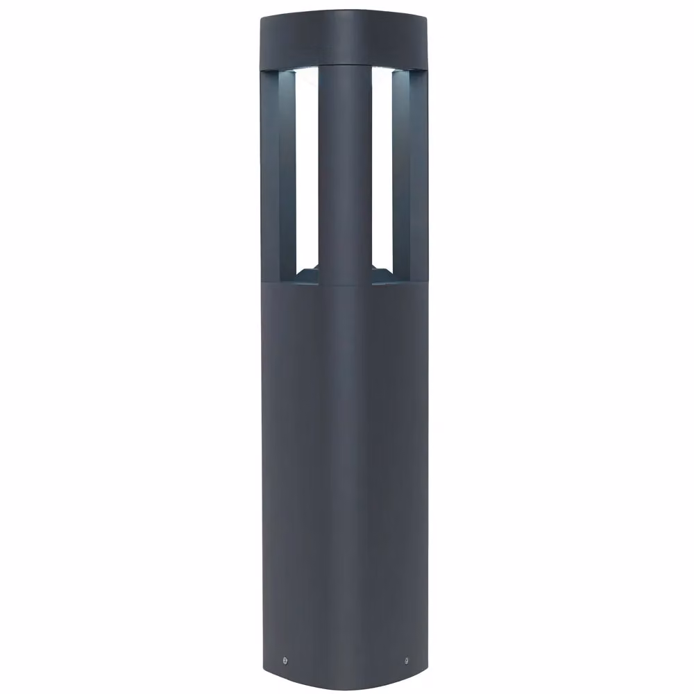Loops 2 Pack Modern Grey Triangle LED Outdoor Post Bollard Lights with Aluminium Construction – 2