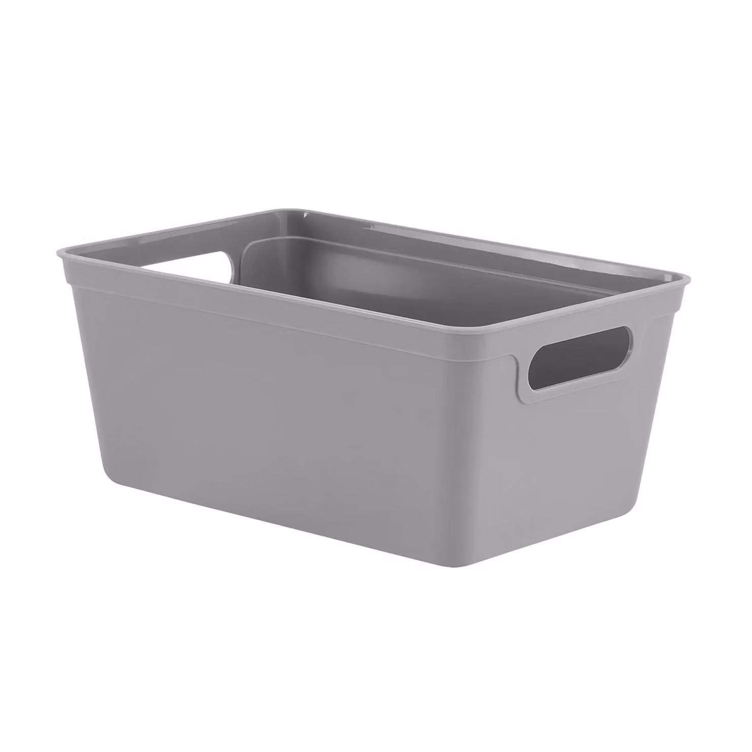 Simpa Set of 6 Plastic Studio Organiser Trays with Handles, 4L, Grey, H: 11 cm x W: 17 cm x D: 25 cm – 2
