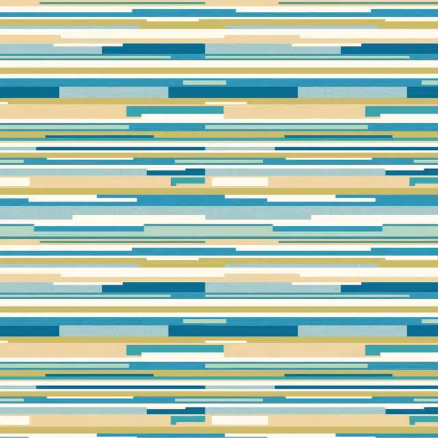 Hoopla Walls Modern Abstract Striped Wallpaper in Blue and Multicolour