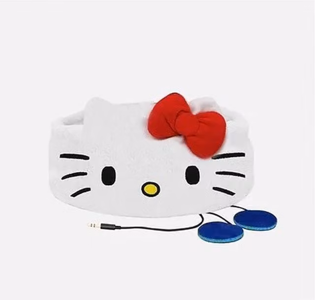 Hello Kitty AudioBand Wired Headphones with 3.5 mm Jack, White