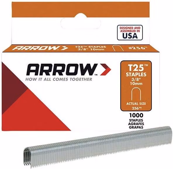 Arrow T25 Domed Staples in Silver and Multicolour