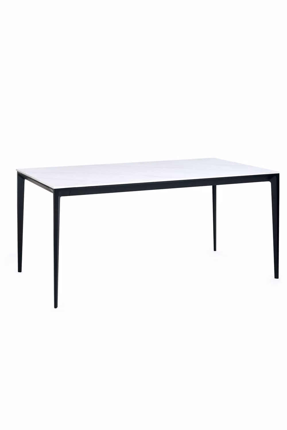 Julian Bowen Miami Modern Rectangular Marble Dining Table in White – 3