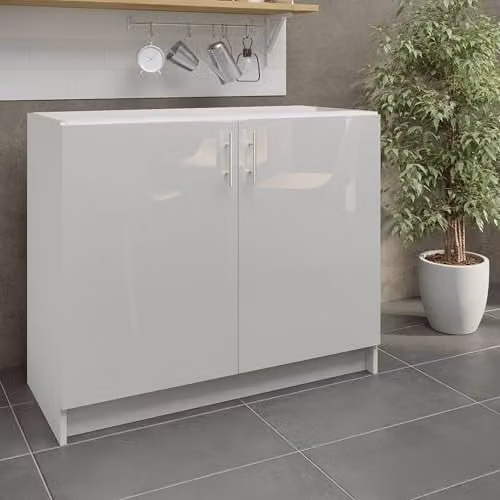 JD Greta White Gloss Kitchen Base Unit W: 100 cm – 2
