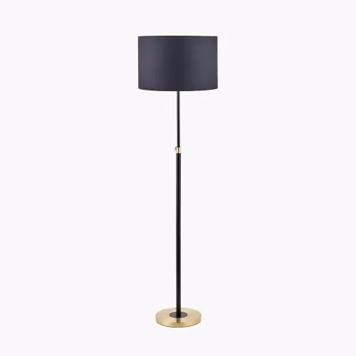Ruma Black and Gold Adjustable Height Metal Floor Lamp – 2