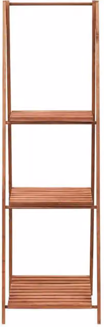Berkfield Home Wooden Ladder Plant Stand in Brown, W/D/H: 45 x 40 x 145 cm – 1