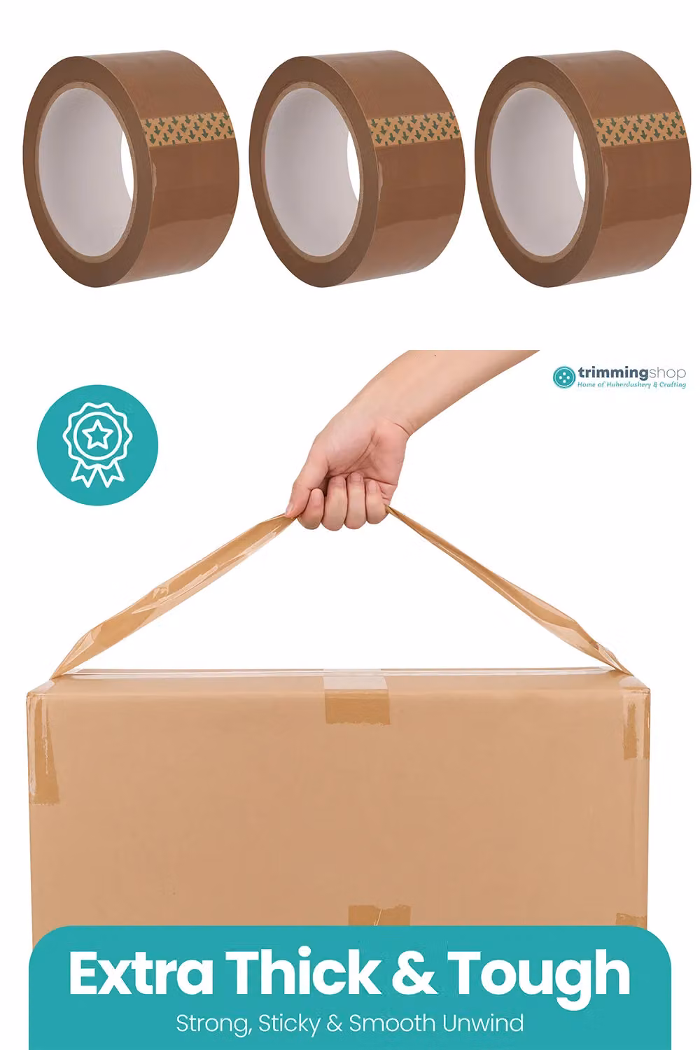 Neel Blue Brown Heavy-Duty BOPP Packing Tape, 12 Rolls, Width: 48 mm, Length: 66 m – 3