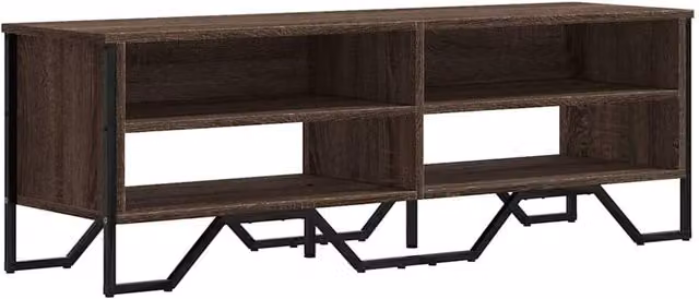 Berkfield Home Modern Brown Oak TV Cabinet W/D/H: 122 x 34 x 41 cm – 1