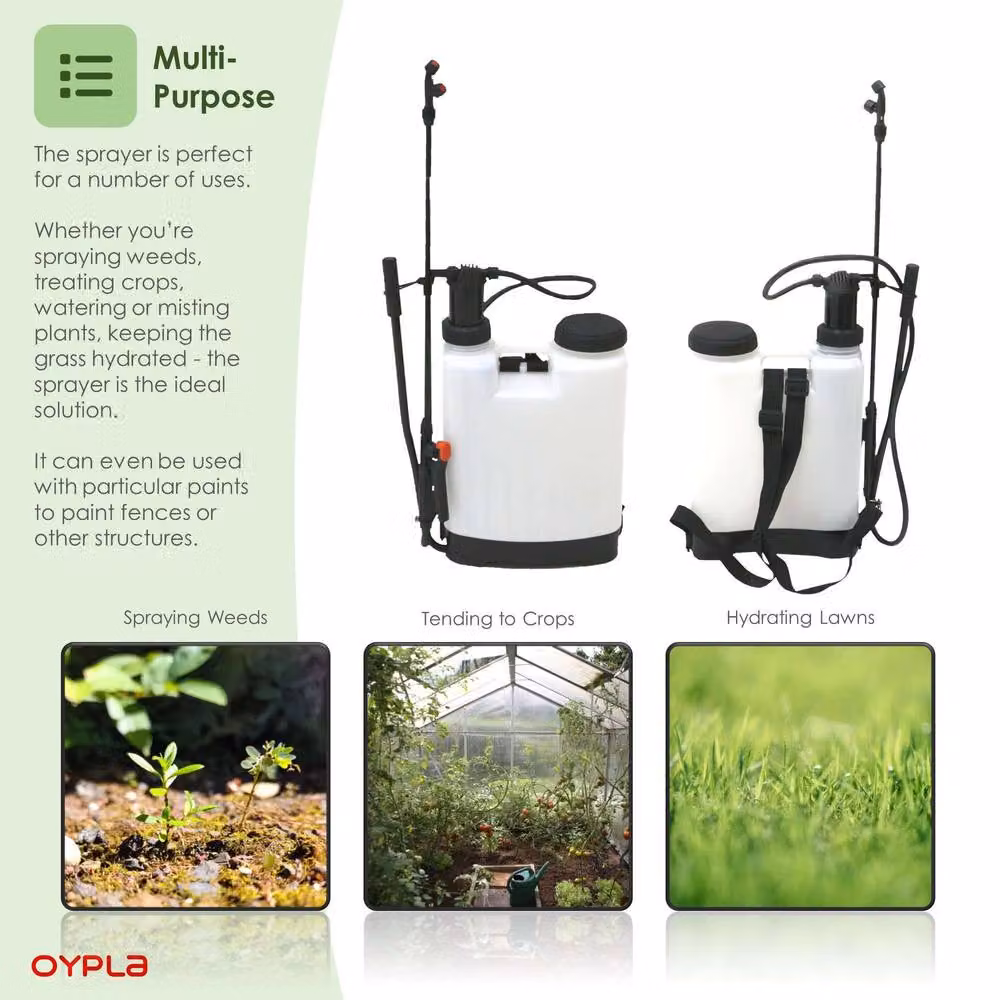 Oypla 12L Manual Knapsack Garden Pressure Sprayer in White – 2