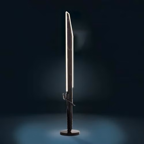 Menkind Star Wars The Mandalorian Darksaber 48 inch Floor Standing LED Light in Black and White – 5