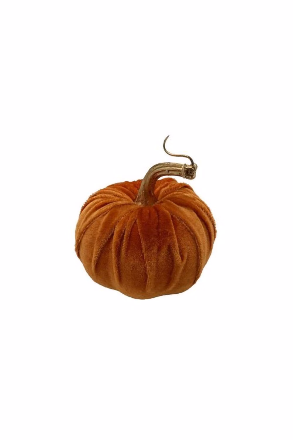 KDMD Orange Velvet Pumpkin Tabletop Decoration, 10 Pack – 2