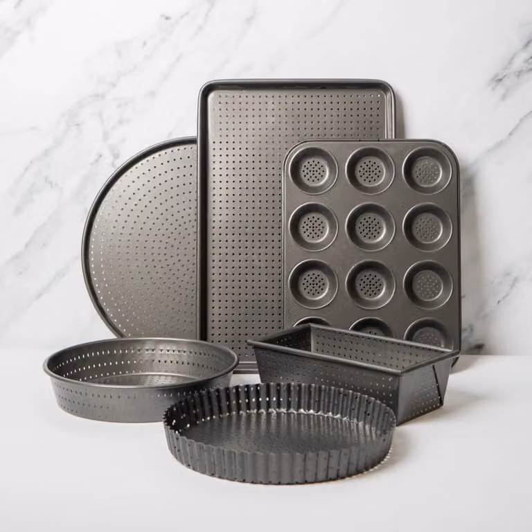 MasterClass 6pc Non-Stick Bakeware Set in Grey