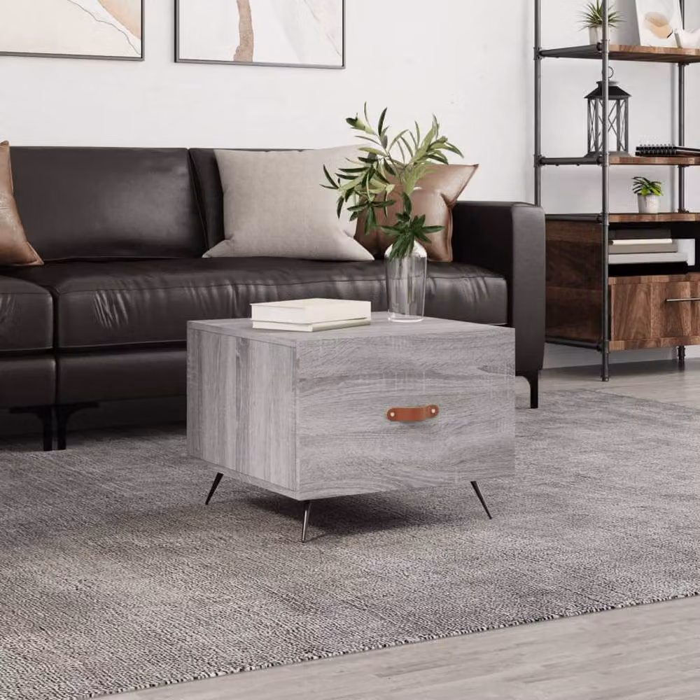 Berkfield Home Grey Sonoma Decorative Coffee Table, W/D/H: 50 x 50 x 40 cm – 2