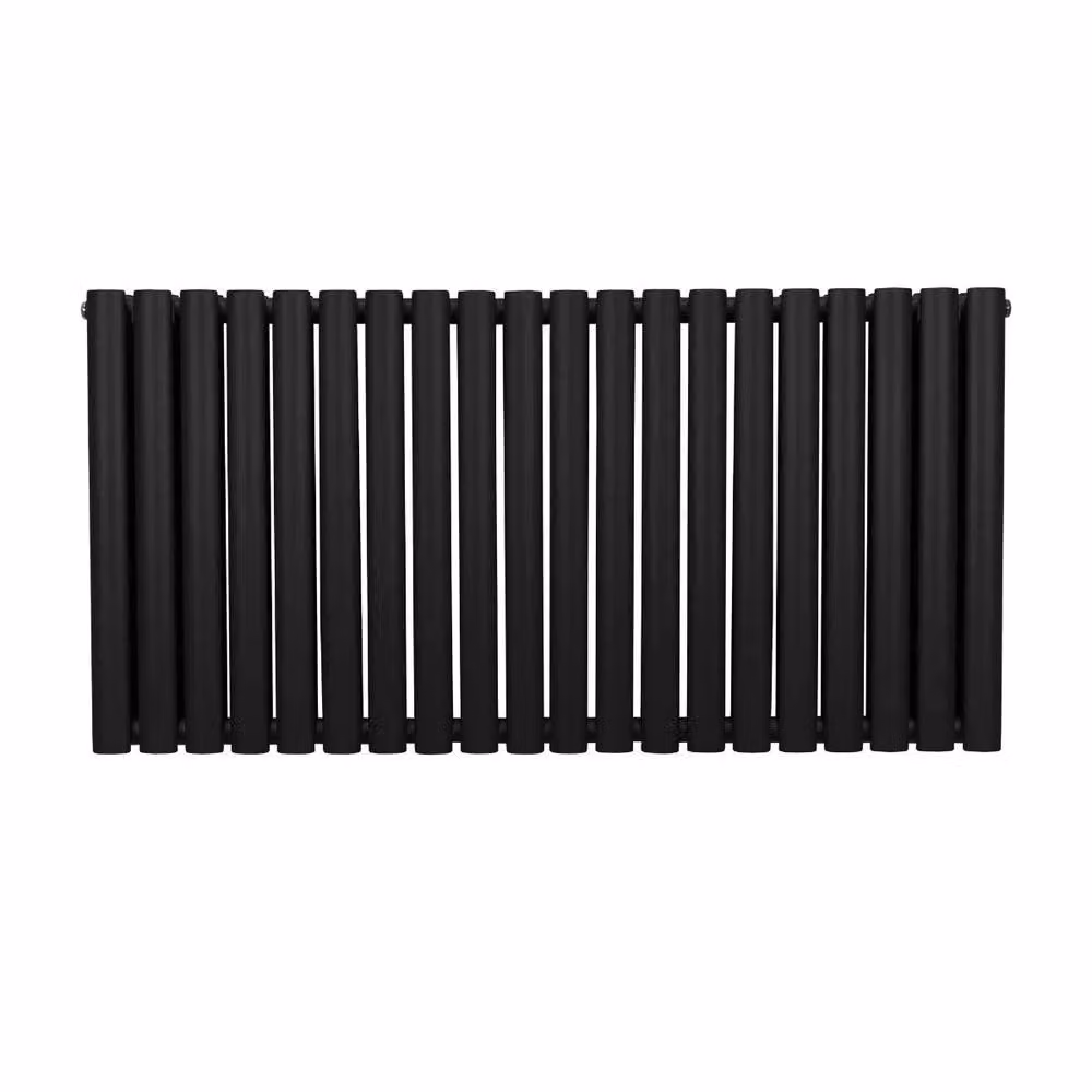Monstershop Oval Column Radiator in Black, H 120 cm x W 60 cm – 2