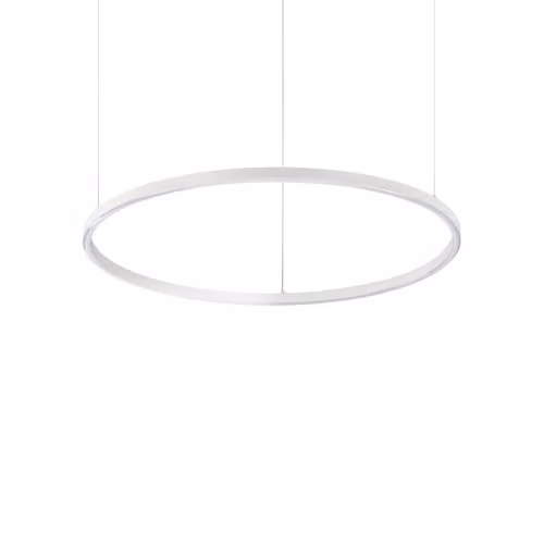 Netlighting Oracle Slim Round Integrated LED Pendant Ceiling Light, White, 70cm, 4000K, Dimmable