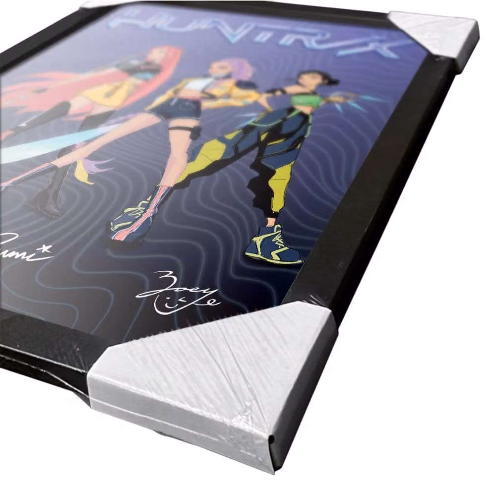 Netflix Huntrix Signature Framed Multicolour Graphic Paper Poster – 3